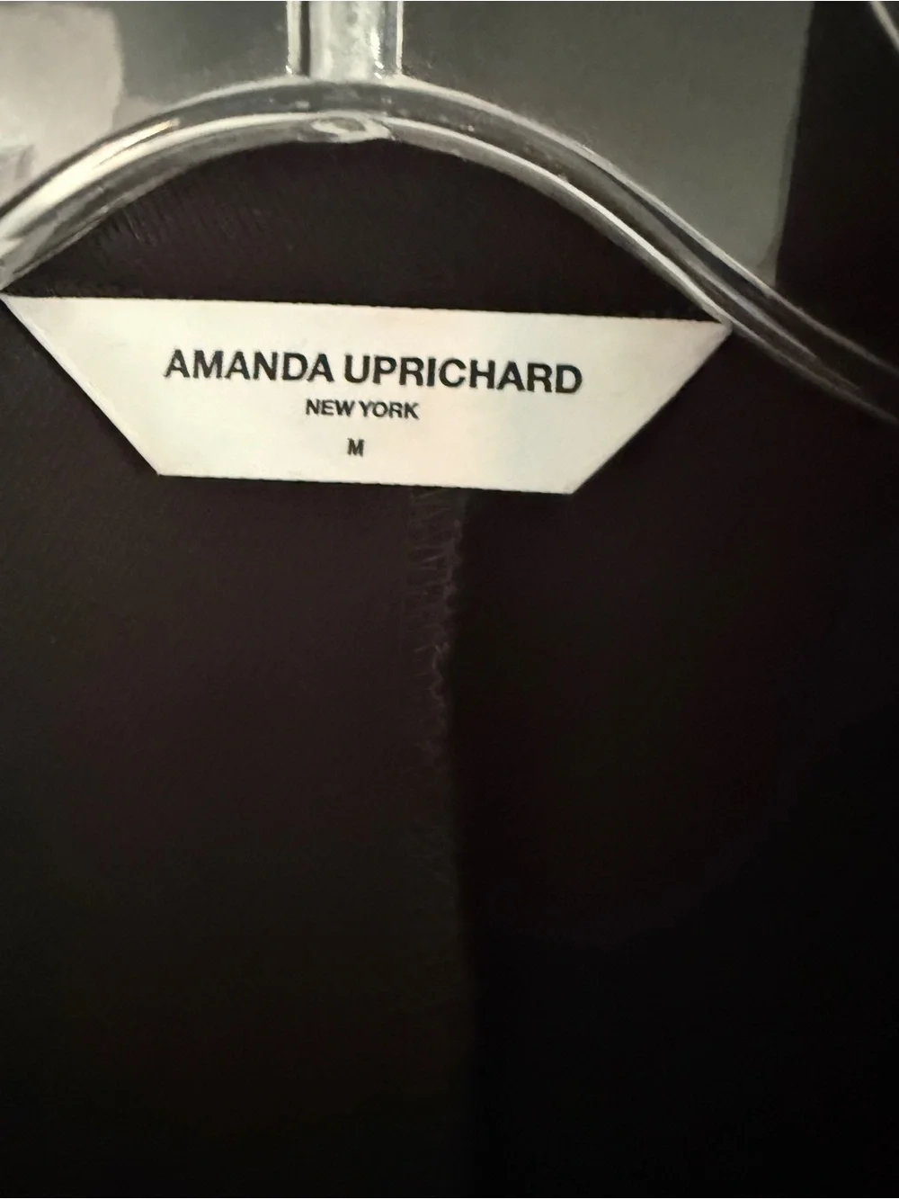 Amanda Uprichard Black Short Sleeve Button-Front Mini Heddy  Dress